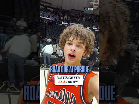 Keaton Wagler STOLE the show in Purdue ⭐️️ #RAMTrucks #keatonwagler #illinois #cbb