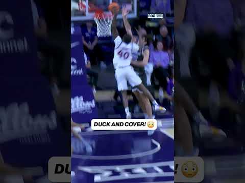 Flory Bidguna POSTERED him! ๐ค #kansas #dunk #cbb #cbk