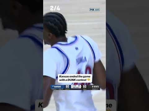 Kansas finished the game with style 🔥