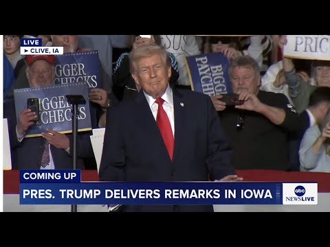 President Trump delivers remarks in Iowa