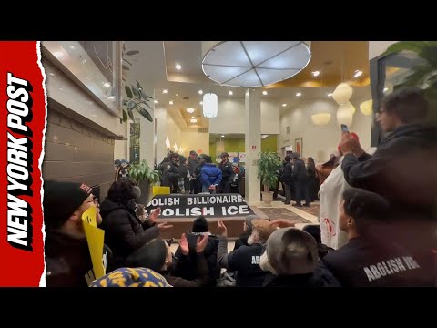 Anti-ICE Protesters Arrested For Trespassing At NYC Hilton Hotel