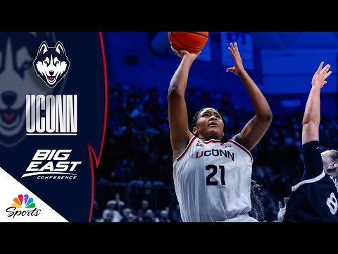Highlights: Sarah Strong drops 25 in UConn’s blowout win over Xavier | Big East Basketball on NBC