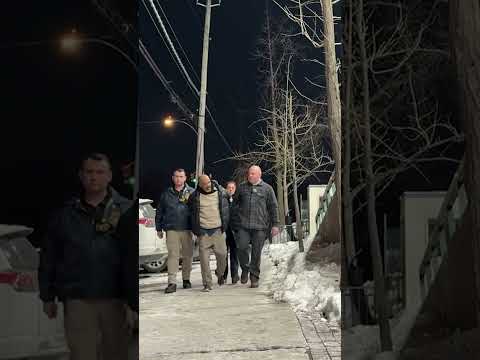 Samuel Calderon led from precinct after alleged arson #shorts