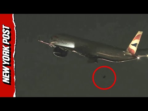 Terrifying Moment Shows British Airways Plane Lose Wheel During Takeoff in Las Vegas