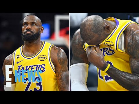LeBron James Tears Up During Possible Last NBA Game | E! News