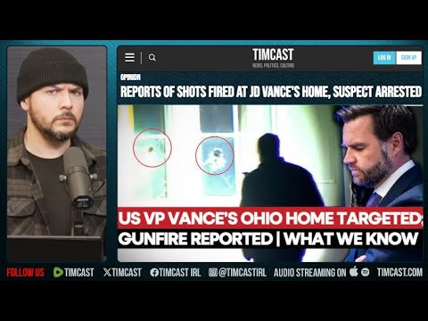 Reports Of SHOTS FIRED At JD Vance’s Home, Suspect in Custody, May be Burglary, No Shots | Tim Pool