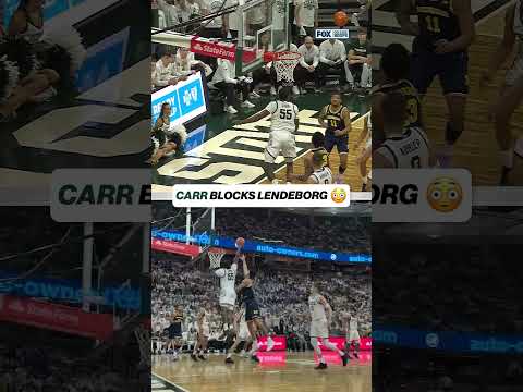 Coen Carr Makes HUGE Block #RAMTrucks #coencarr #msu #cbb #cbk