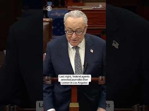 Sen. Chuck Schumer addresses Don Lemon’s arrest on Senate floor #shorts