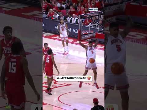 Chris Cenac WITH A POWERFUL DUNK 🤯 #houston #cougars #basketball #big12
