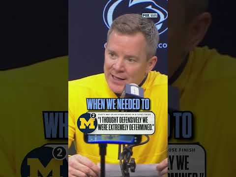Dusty May after No. 2 Michigan’s close call against Penn State 👀#michigan #wolverines