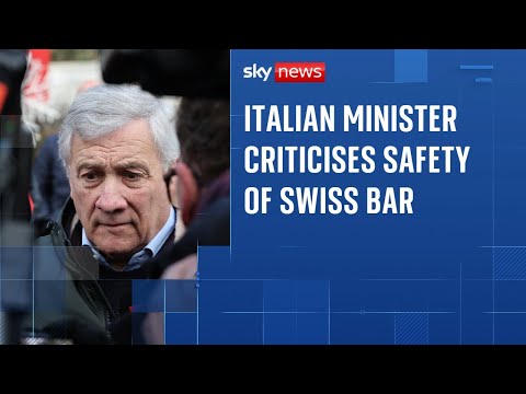 ‘This safety situation was terrible’: Italian foreign minister visits scene of Swiss bar fire