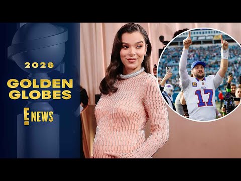 Josh Allen Reacts to Pregnant Hailee Steinfeld’s Golden Globes Look | E! News