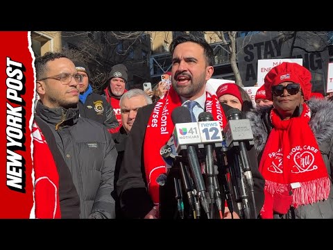 Zohran Mamdani Blasts Hospital Exec Pay While Backing Nurses Strike in NYC