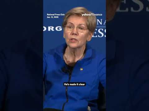 Senator Elizabeth Warren says that President Trump is “burning Fed credibility to the ground.”