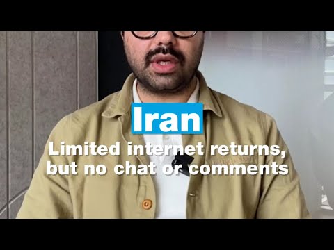 Iran: Limited internet returns, but no chat or comments • FRANCE 24 English