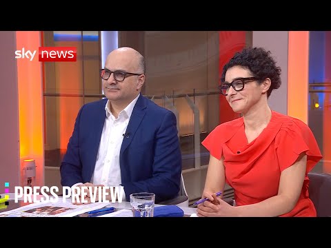 Sky News Press Preview | Ali Miraj and Jenny Kleeman | Tuesday 13 January 2026