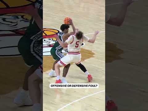 The refs overturned the call from an offensive to a defensive foul ๐