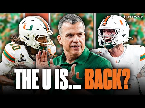 Does Miami’s National Championship run prove The U is finally BACK?