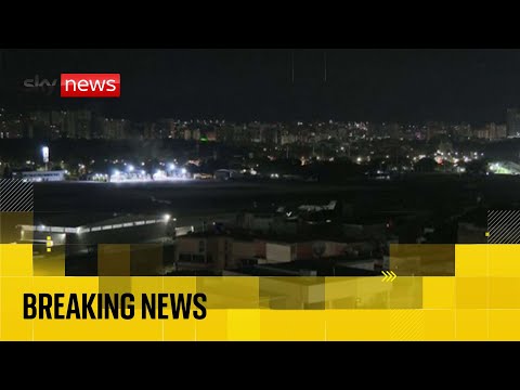 Caracas skyline live after after ‘large-scale’ strike in Venezuela by US