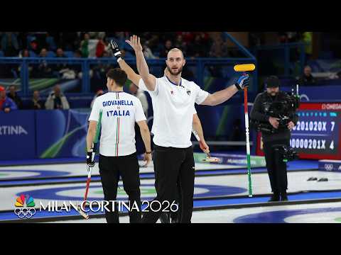 Italy keeps playoff hopes alive with curling win over Team USA | Winter Olympics 2026 | NBC Sports