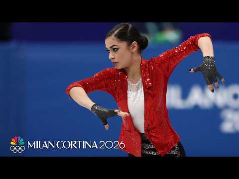 Adeliya Petrosian makes her Olympic debut in short program | Winter Olympics 2026 | NBC Sports