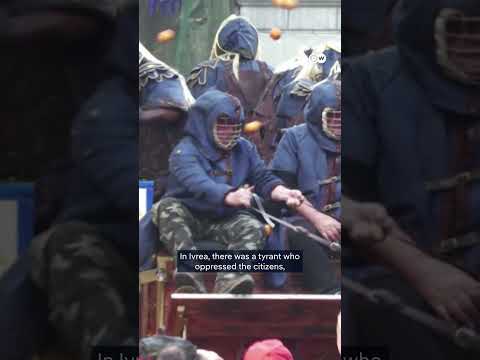 Italian town holds annual three-day orange throwing battle | DW News