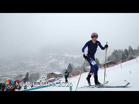 Emily Harrop paces women’s sprint heats in Winter Olympic debut of ski mountaineering | NBC Sports