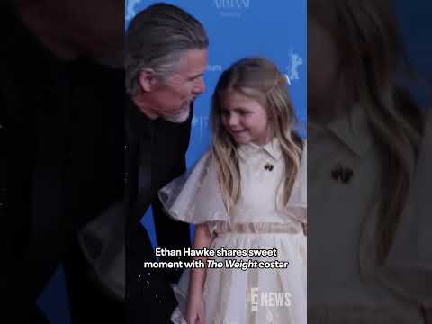Ethan Hawke was in dad mode with his onscreen daughter Avy Berry at “The Weight” premiere.