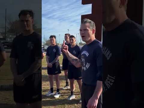 Pete Hegseth Reunites With His Old Platoon For Intense Morning PT #shorts