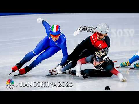 Short track’s scariest slips and craziest crashes from the Winter Olympics | NBC Sports