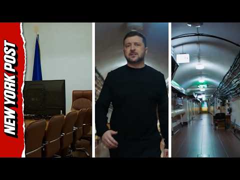 Zelensky Reveals Secret War Bunker in Kyiv