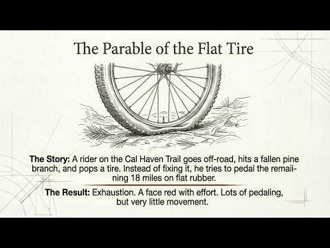 DOES YOUR CHRISTIAN LIFE–HAVE A FLAT TIRE? You are peddling but can’t keep up?