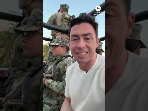 Mexican marines on patrol in Cancun in wake of cartel violence