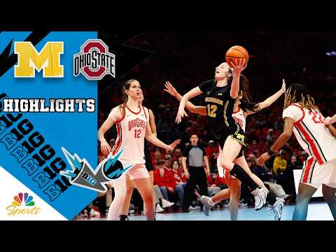 No. 8 Michigan vs. No. 13 Ohio State | COLLEGE BASKETBALL HIGHLIGHTS | 2/25/26 | NBC Sports