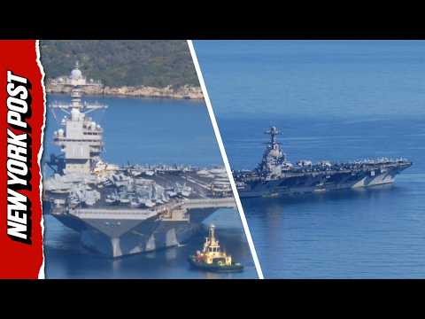 World’s Biggest Warship, USS Gerald R Ford, Leaves Crete – as US Builds up Forces in Middle East
