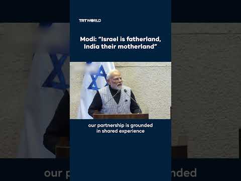 Indian Prime Minister Modi addresses Israeli Knesset