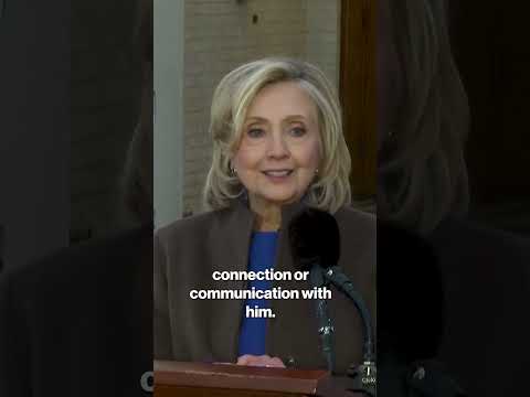 Hillary Clinton denies ties to Epstein following hearing #shorts