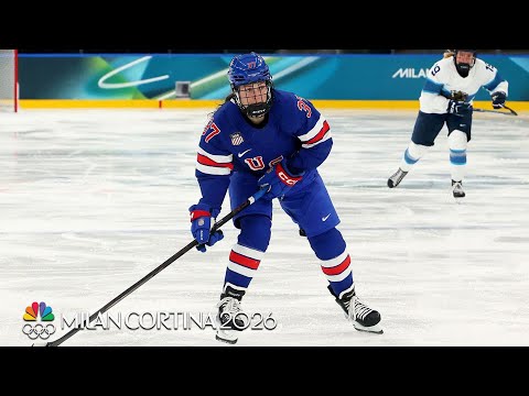 Abbey Murphy taps in Team USA’s fifth goal vs. Finland | Winter Olympics 2026 | NBC Sports