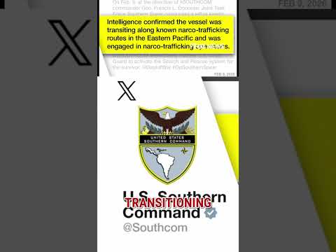 NEW: US TAKES OUT suspected narco-trafficking boat #shorts #us #news #strikes #drugboat