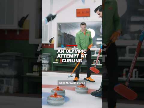 An Olympic attempt at curling