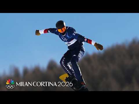 Jake Vedder edges out Cody Winters in snowboard cross quals | Winter Olympics 2026 | NBC Sports