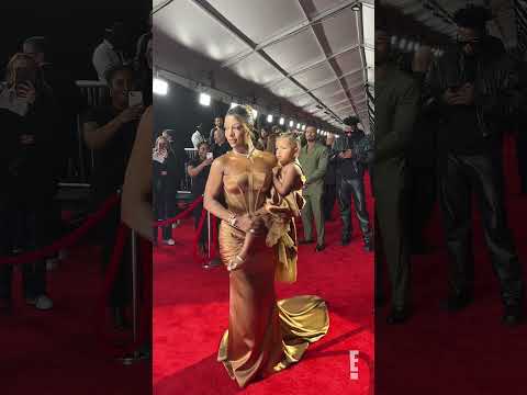 Victoria Monét and her daughter Hazel looked so fly at the 2024 #Grammys #Glambot. 🫶 #AwardsSeason