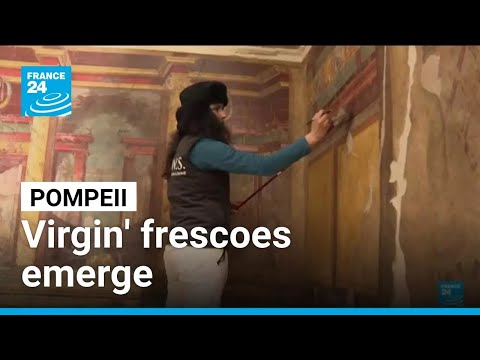 Italy: ‘Virgin’ frescoes emerge from Pompeii suburb • FRANCE 24 English