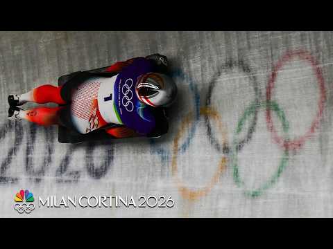Austria’s Janine Flock fastest after 2 runs in women’s skeleton | Winter Olympics 2026 | NBC Sports