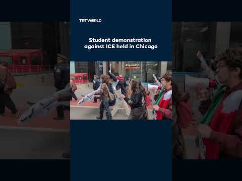 Student demonstration against ICE held in Chicago