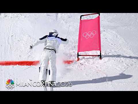 ‘OH MY’: Ikuma Horishima finishes backwards in dual moguls | Winter Olympics 2026 | NBC Sports