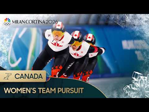 Canada battles to SECOND STRAIGHT women’s team pursuit gold | Winter Olympics 2026 | NBC Sports