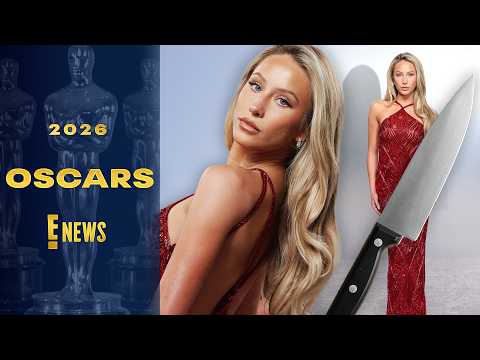 Alix Earle Fixed Oscars Wardrobe Malfunction With a Knife | Oscars 2026