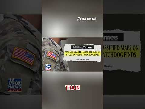 DETAILS: Army general drunkenly left classified maps on train #shorts #foxnews #ukraine