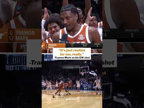 “Fifth?” ๐ Even Tramon Mark was shocked with this stat. #marchmadness